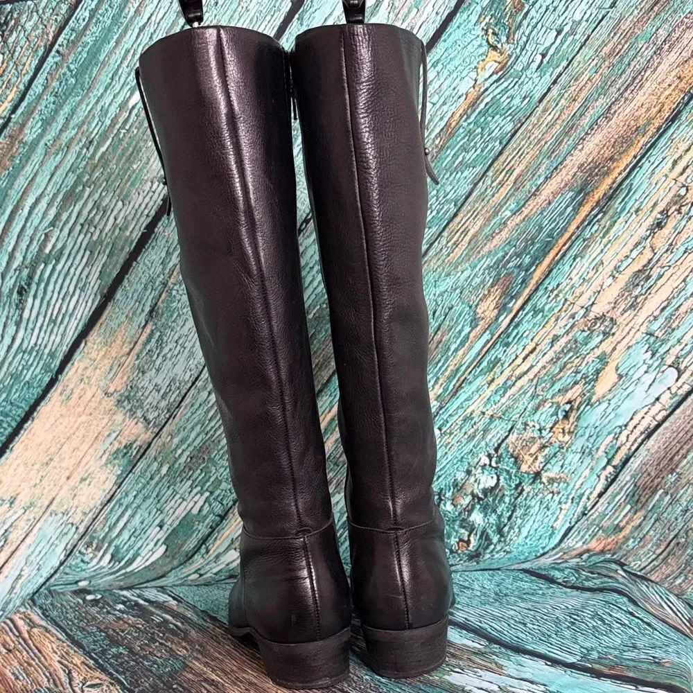 Crown Vintage Black Over the Knee Boots